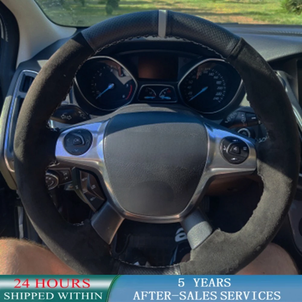 Coprivolante Per Auto Treccia Volante Originale In Pelle Scamosciata Per Ford Transit Connect Tourneo Custom Grand Tourneo Connect