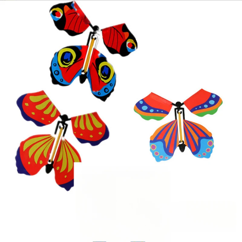 Magic Wind Up Flying Butterfly Surprise Box in The Book Rubber Band Powered Magic Flying Toy Surprise box butterflies Gift