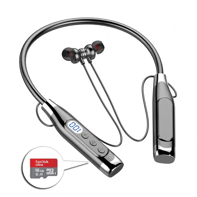 Wireless Headphones Neckband Bluetooth Earphone With Microphone  Long Battery Auriculares High Quality Headset Sport For TF Card