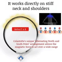 Collier d'énergie apaisante collier carré vitré collier apaisant en Silicone collier d'énergie magnétique collier en Silicone confort 6