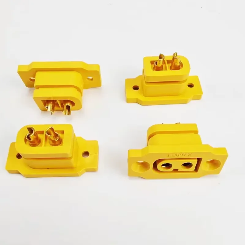 5pcs / 10pcs XT60E-F 암 플러그 대전류 금/황동 니켈 도금 커넥터 전원 배터리 연결 어댑터 RC 모델용