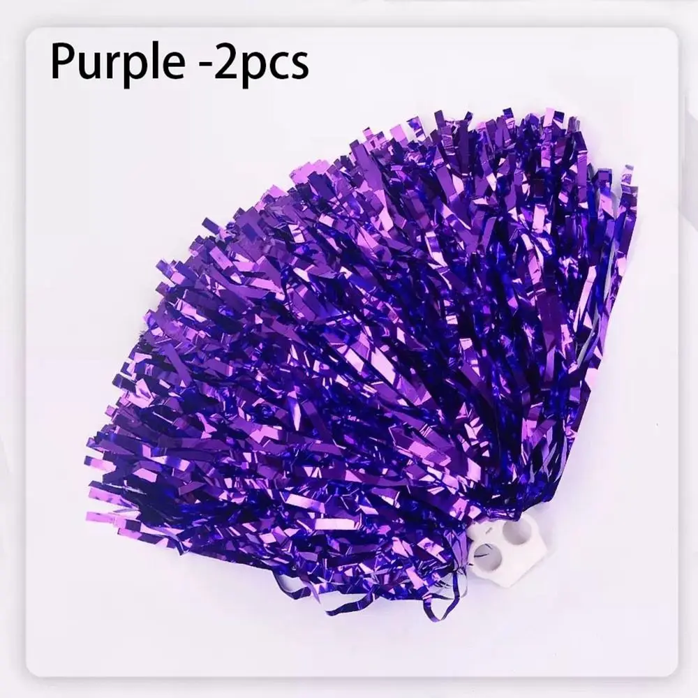 Fancy Double hole handle Cheerleader Pom Poms Dance Party Decorator Club Sport Supplies Cheerleading Cheering Ball