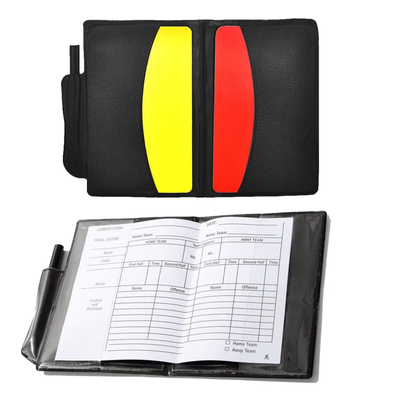 Referee Whistle Soccer Football Red Yellow Cards Pen Professional Referee Notebook Warning Card Scheidsrechter Fluitje sport whistle sports whistle soccer whistle