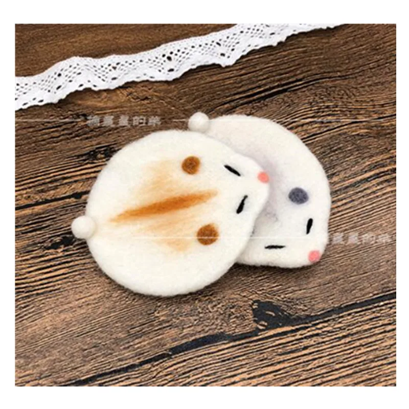 

Non-finished New Hand Tool Pack Cute Mouse wool needlepoint kit wool felt needle felting decoration craft needlecraft DIY