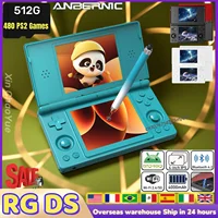 Игровая консоль Anbernic RG DS с двумя 4,0-дюймовыми IPS-экранами и поддержкой Android 14, двойное применение на разделенных экранах и Hall PSP PS2