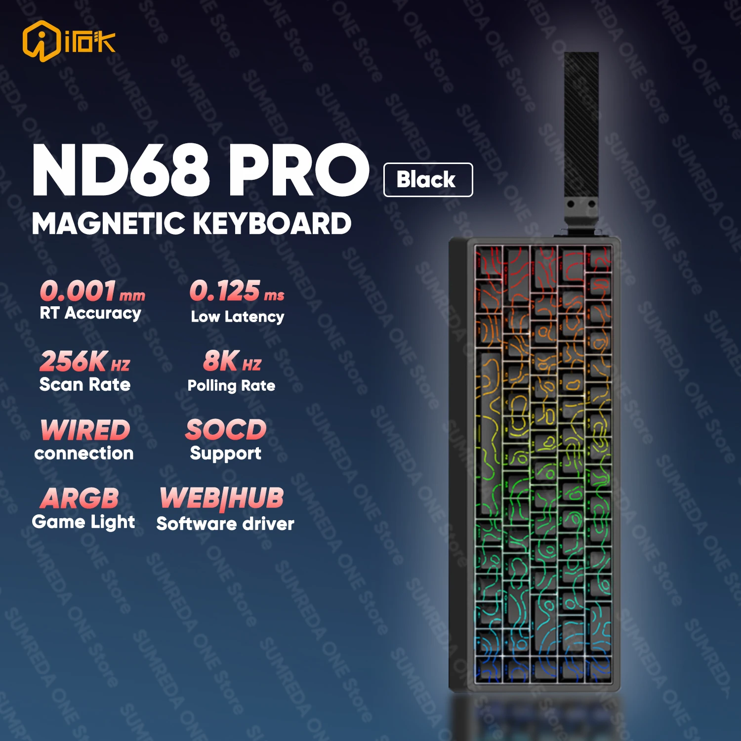 【新品未開封】IROK ND68 Pro 黒色 国内未発売 IROK ND68 ND68 Pro Mercury68 mars68 pro Wired Gaming Mechanical