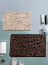  Cobblestone Bathroom Bath Mat 