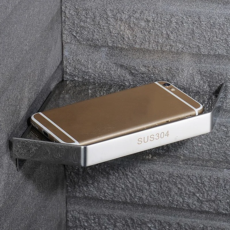 Corner Shelf Stainless Steel Shower Caddy Anti-Rust Corner Storage Shower Organizer Wall Mount For Kitchen Bathroom 5