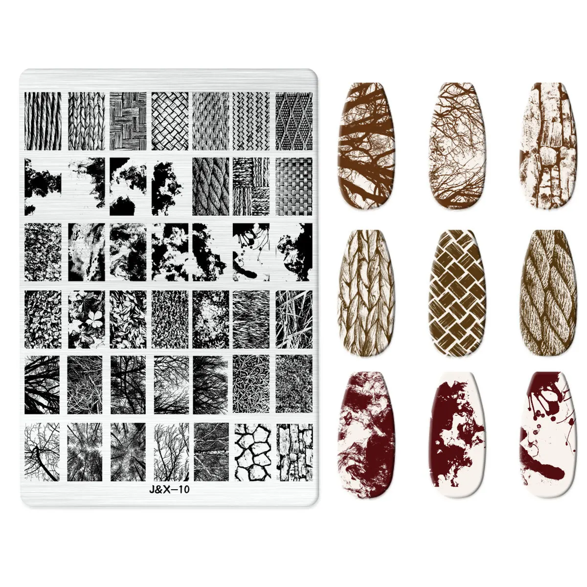 Cartoon Animal Nail Stamping Plate Cute Christmas Halloween Character Snowman Leaf Nail Printing Stencil Templates Manicure Tool 5
