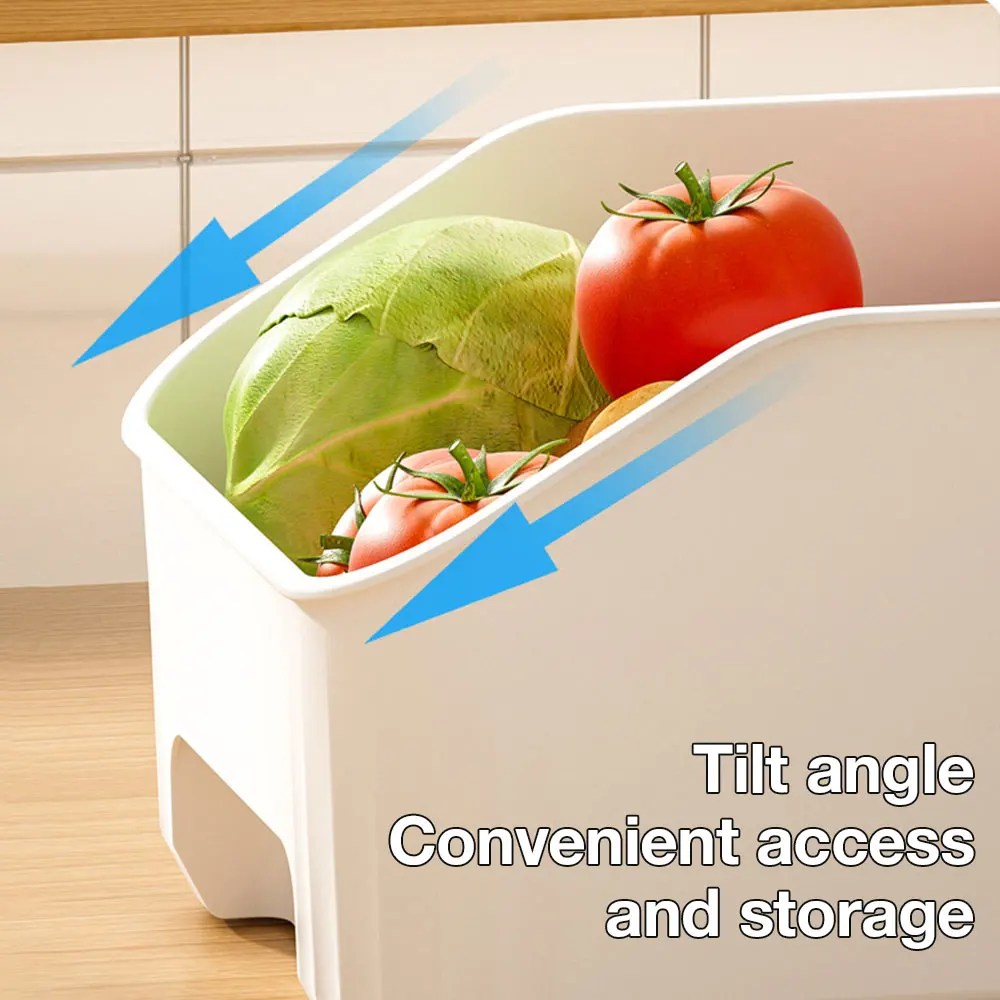 Kitchen Food Storage Box with Handle Large Capacity Spice Fruit Vegetable Container Cabinet Storage Box Kitchen Storage Organize 4