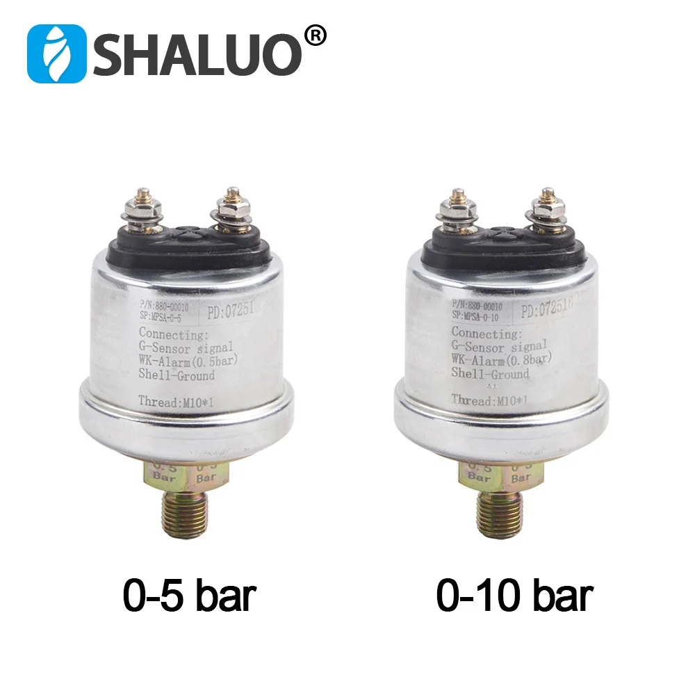 0-5bar 0-10bar 0 to 10 Bar M10*1 VDO Oil Pressure Sensor Switch Match With VDO Oil Pressure Gauge Diesel Generator Accessories