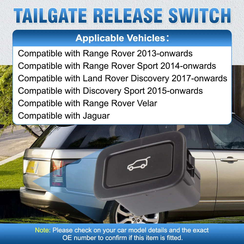 Boot Achterklep Opener Release Schakelaar Voor Land Rover Voor Range Rover Sport 2005 2006 2007 2008 2009 2010 2011 2012 2013 YUZ500020 Achterklep Bagageslot Vergrendeling