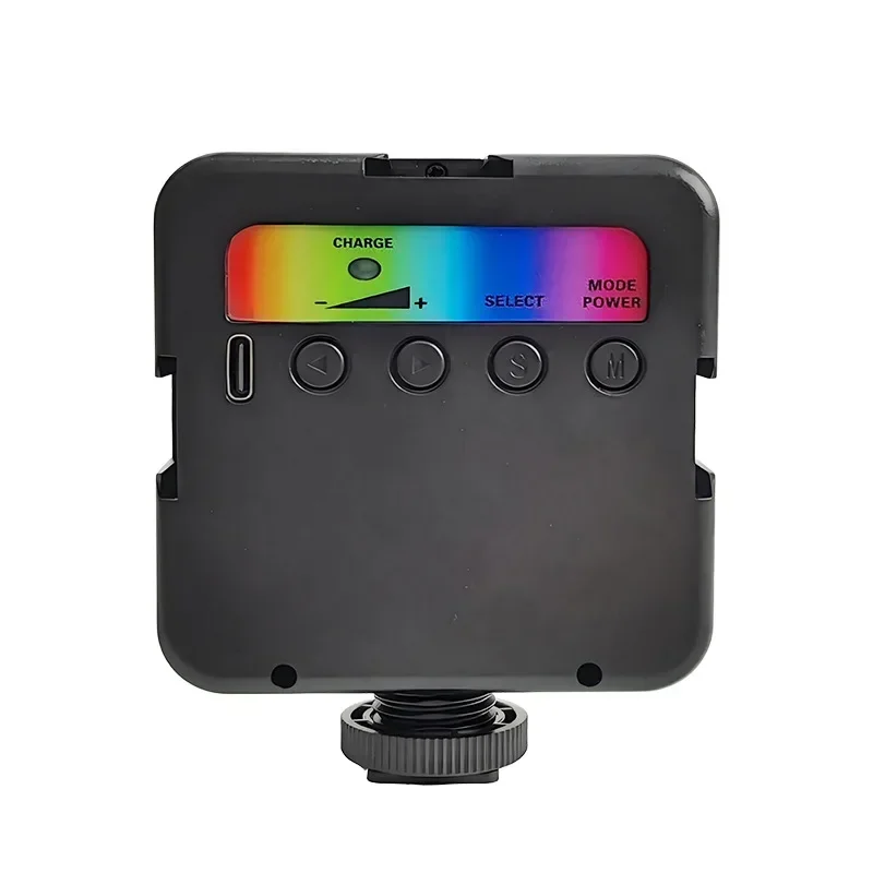 풀 컬러 RGB LED 비디오 라이트 2500K-7000K 타입 C 포켓 카메라 핫 슈 라이트 사진 스튜디오 라이트, 틱톡 유튜브 게임 라이브용