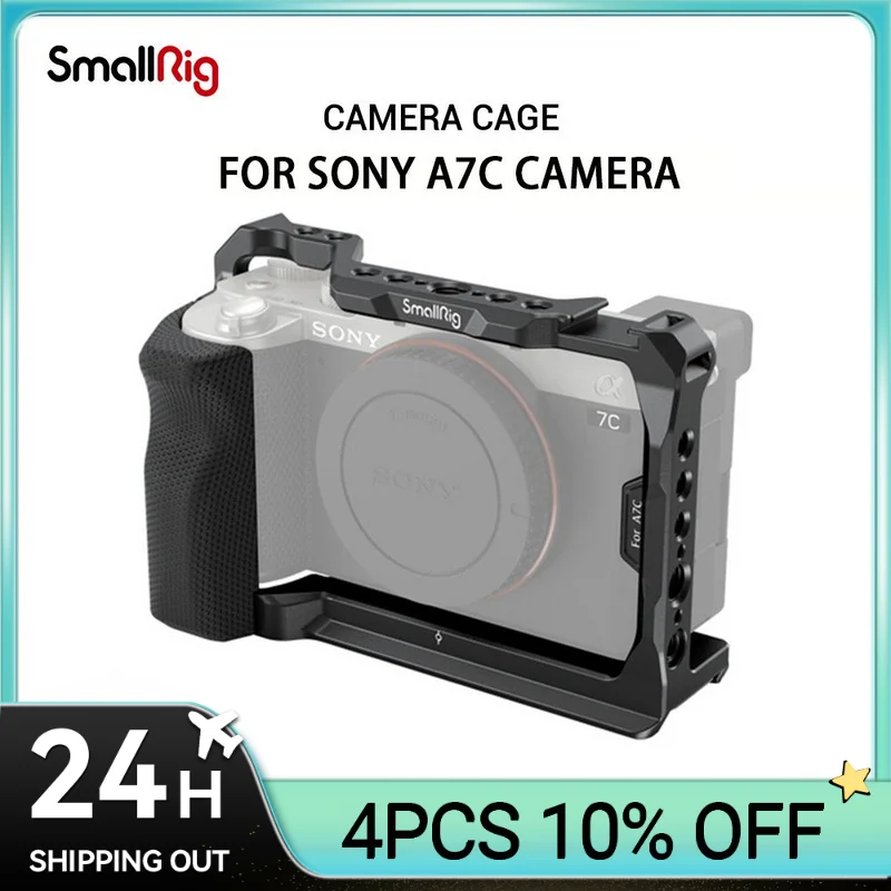 

Клетка SmallRig для цифровой зеркальной камеры с силиконовой боковой ручкой для Sony Alpha a7c A7C аксессуары для камеры 3212