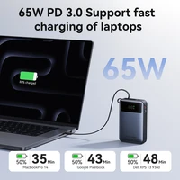 Vention 65W Portable Power Bank 20000mAh PD Fast Charging with Built-in USB Type-C Cable for Laptops iPhone 16 15 14 13 Pro Max - Ảnh 3