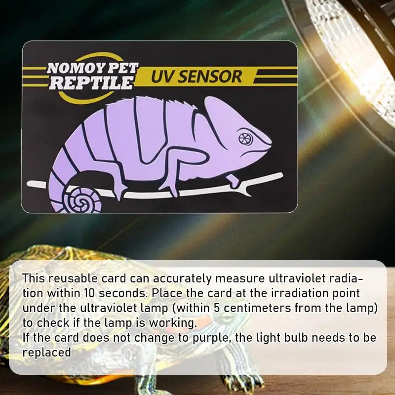Uvb Test Cards Reptiles Uvb Lamp Uv Test Card Life Effective Tests Measurement Analysis Reusable Tools Uv Light Meter Detection
