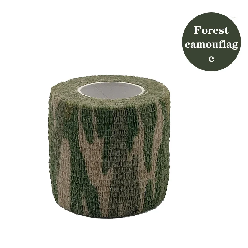 10 Stück 4,8m Tarnfarben-Elastikband Jagd-Tarnband Elastoplast Wickelband Selbstklebender Sport-Schutz Knöchel-Knie-Bandage – Detail 11