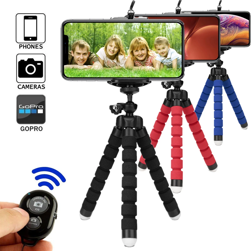 Tripode Flexible para Celular  Phone tripod, Tripod, Mini camera