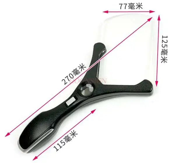 

magnifying equipment Handheld reading magnifier 25 times with led light portable clear times repair electronic circuit