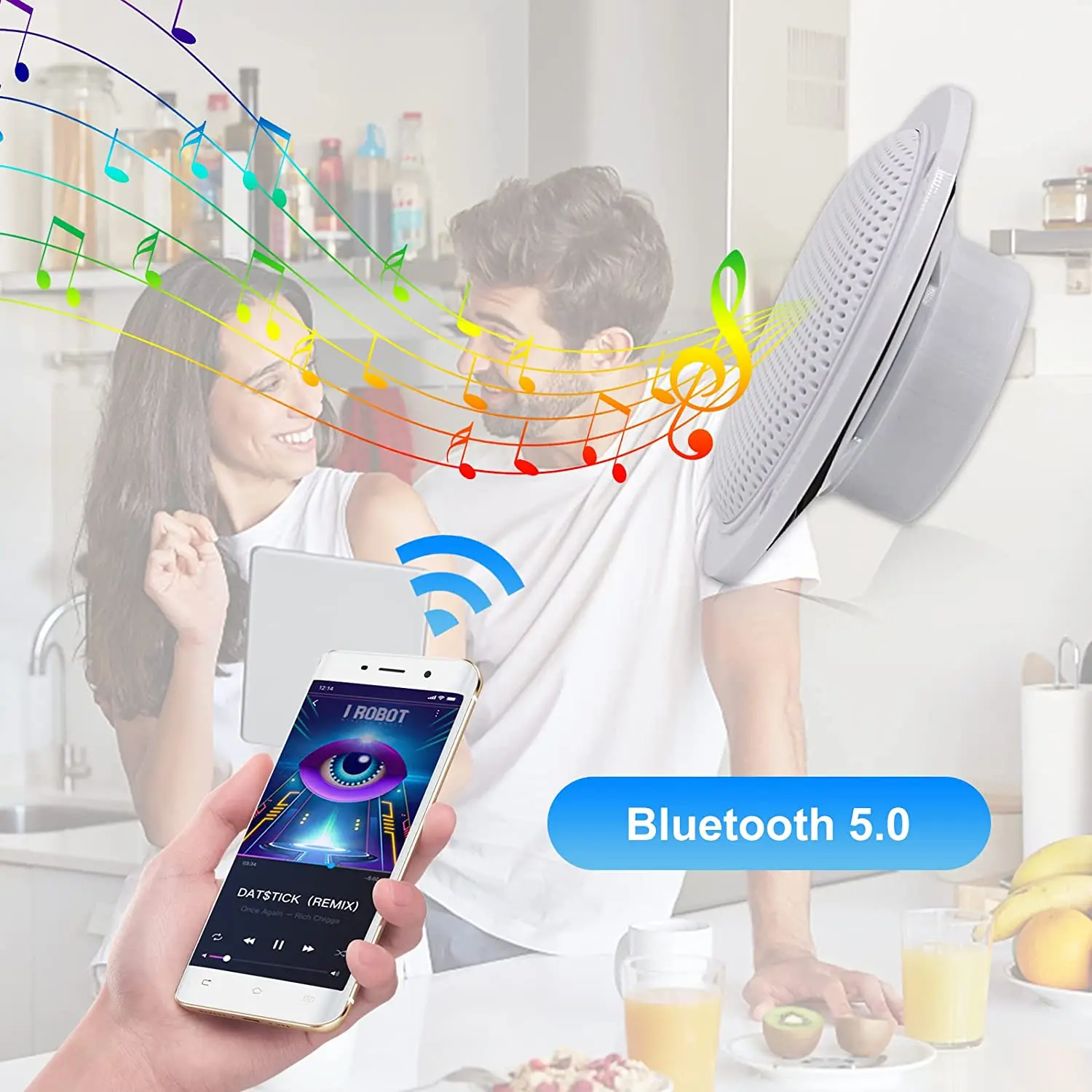 Herdio-teto Bluetooth Speaker Kit, Resistente à Água