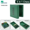 Mini Chess Board Set Folding Wooden Chessboard Board Game Portable Kid Toy Portable Outdoor Charlie Box Gifts For Child Adults 1