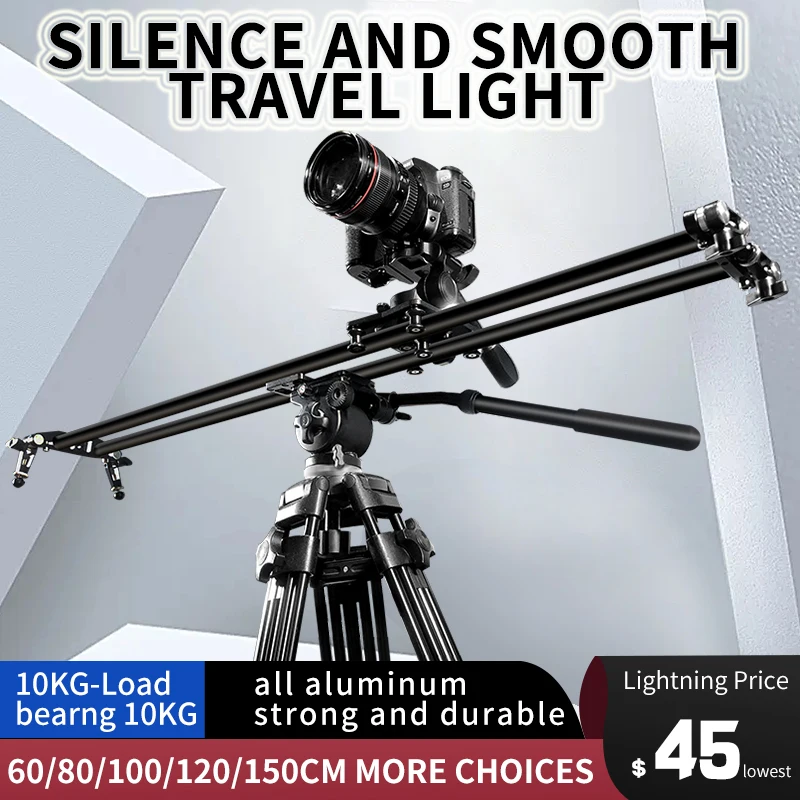 Jianmei S6 -60cm 카메라/카메라/휴대폰 수동 슬라이드 슬라이더, 짧은 비디오 틱톡 페이스북 SLR 카메라 스태빌라이저 알루미늄