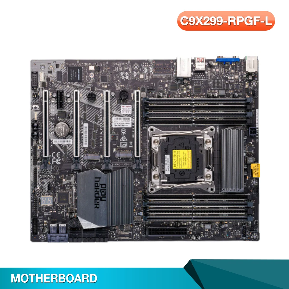 

LGA2066 Support Core x 4-way GPU Deep learning X299 Server Motherboard Original For Supermicro C9X299-RPGF-L