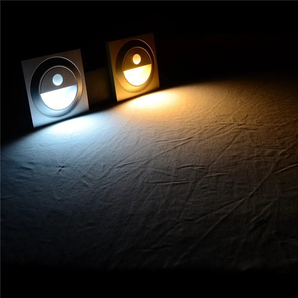 86Type Wall Stairs LED Step Lamp Human Motion PIR Sensor Stairway Corridor Foyer Lighting Eu Standard Night Footlight