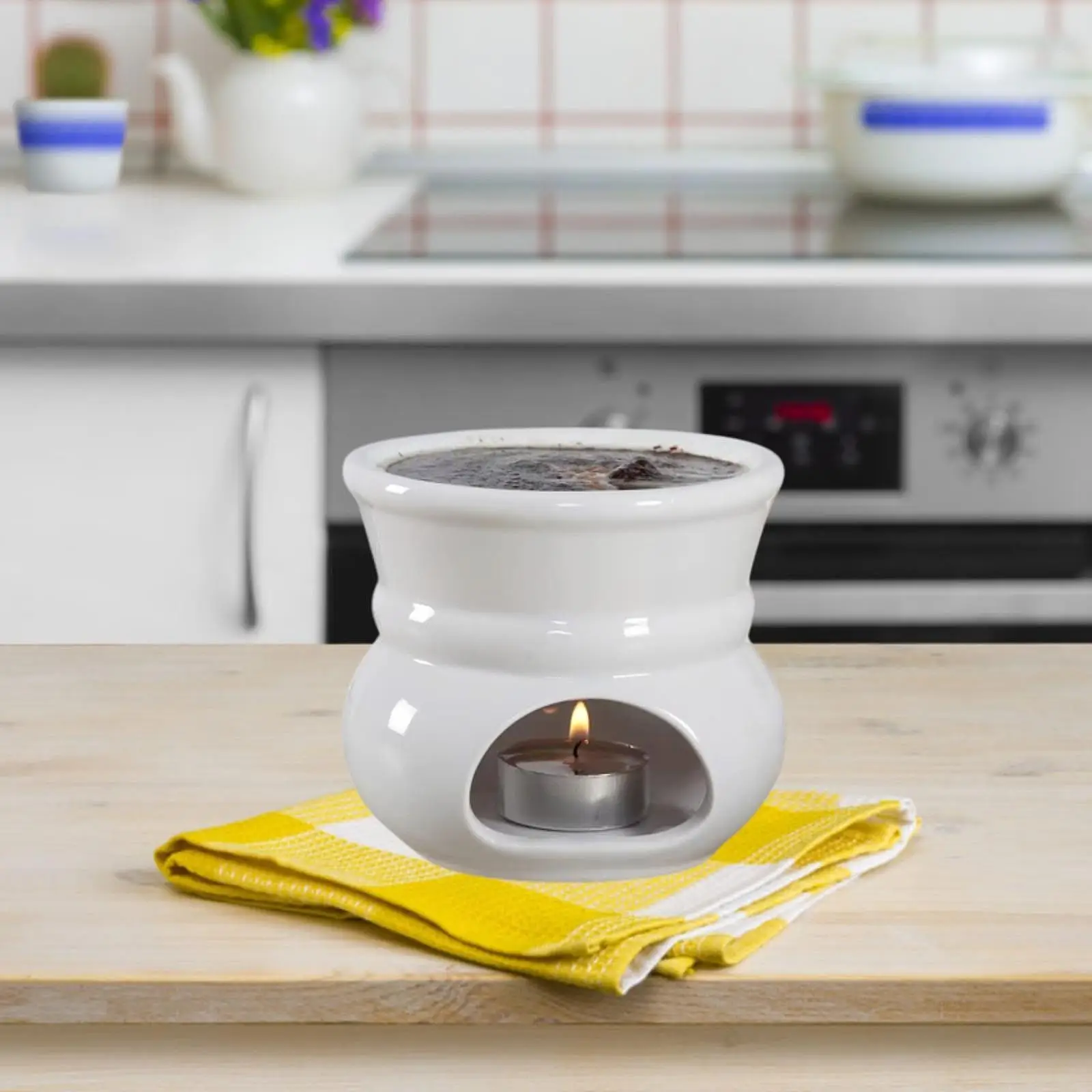 DIY Chocolate Fondue Set Candy Hot Pot for Cheese Butter Warmer Anniversary