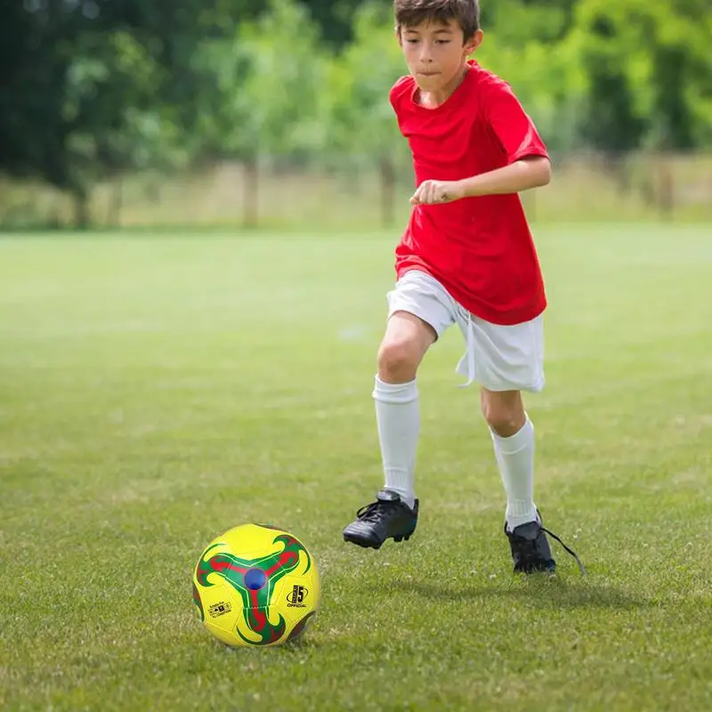 Outdoor PVC Football Kids Training Soccer Balls Durable Size 5 Soccer Balls For Kids Playing Gifts For Christmas Birthday 5