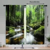 2Pcs Forest Curtains Spring Nature Landscape Theme In Tropical Forest Decorative Curtains For Bedroom Living Room A 4