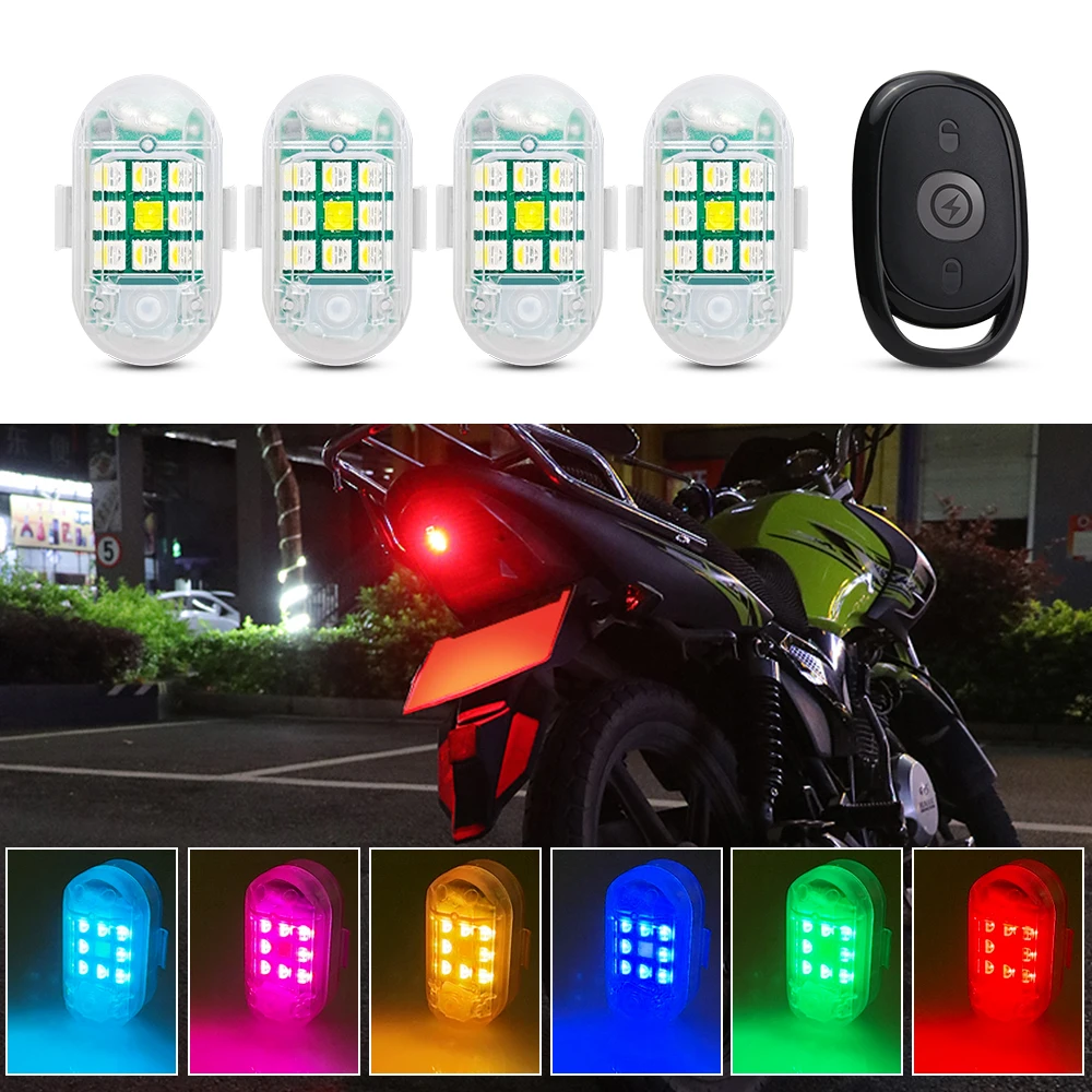 M3MotorcycleLEDBicycleStrobeLightAnticollisionWarningMini