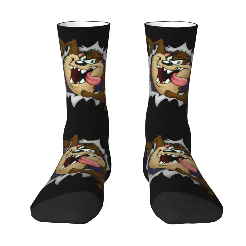 

Tasmanian Devil Men's Crew Socks Unisex Cute Taz Cartoon Comic Spring Summer Autumn Winter Dress Socks