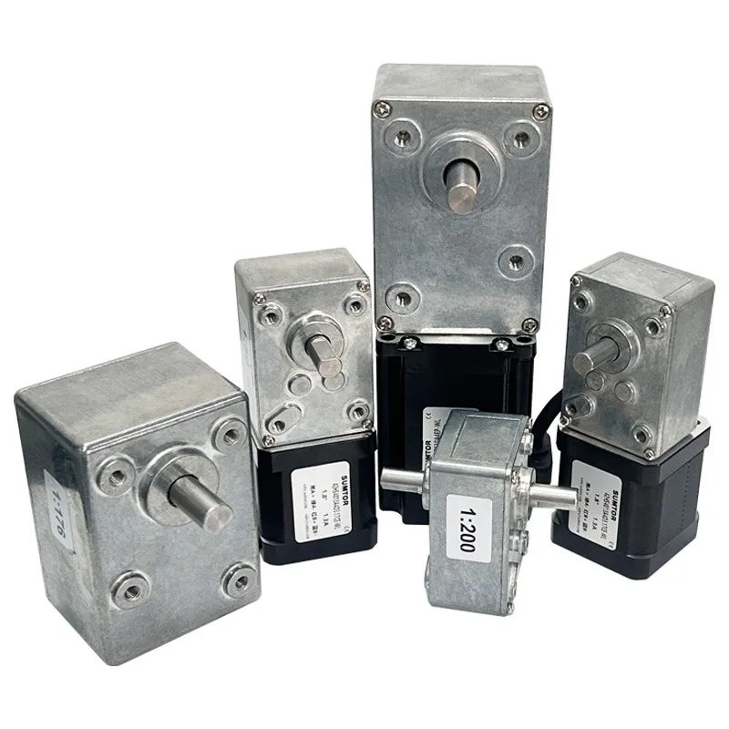 NEMA17 스텝퍼 모터 웜 기어, 5840 웜 감속기, 전원 차단 자동 잠금, 42 기어 스텝퍼 모터