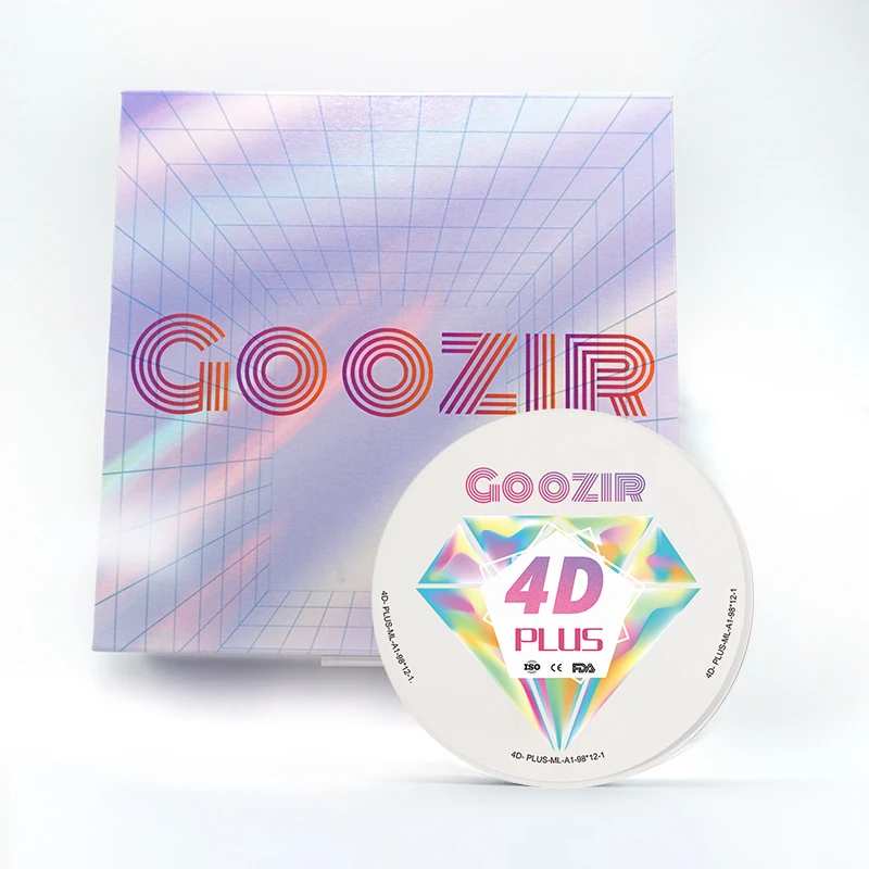 

Hot sale Goozir 98*18mm 4D Plus self-colored denture zirconia blank in factory price with high translucency
