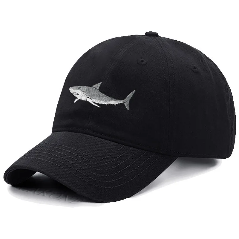 Men's Baseball Cap Women's Sport Golf Caps for Man Soft Cotton Animal Shark Embroidery Embroidery Dad Hat  Sun Hats Dropshipping 2