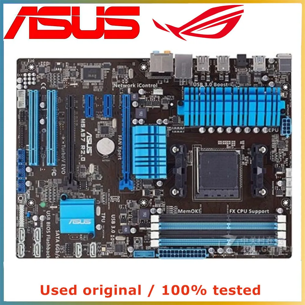 

For ASUS M5A97 R2.0 Computer Motherboard AM3+ AM3 DDR3 32G For AMD 970 Desktop Mainboard USB3.0 SATA III