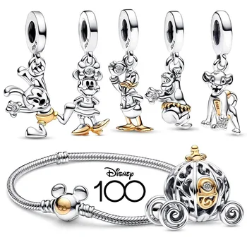 Disney-colgante de plata con diseño de Mickey 1