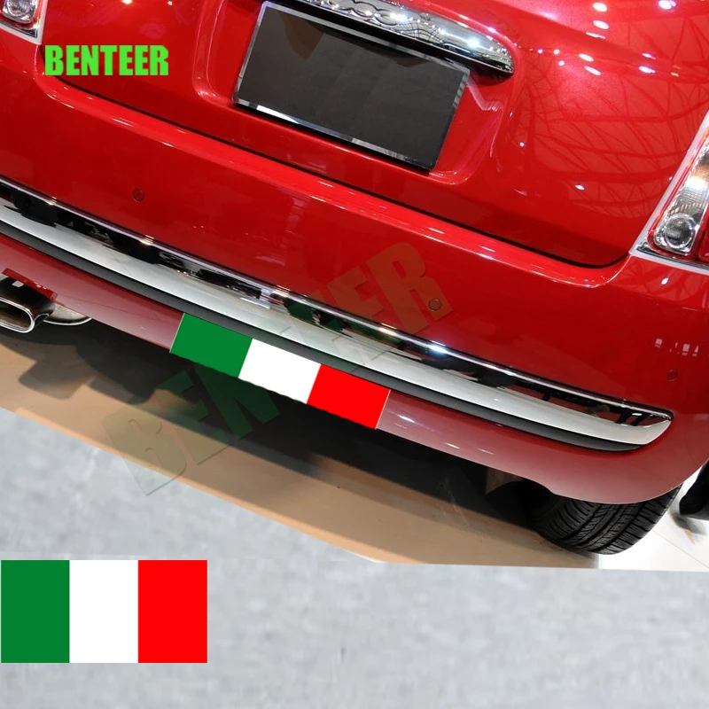 Italian Flag Vinyl Sticker For Alfa Romeo Giulia Giulietta 156 MITO Stelvio 147 Sportiva Quadrifoglio Brera 159 TI