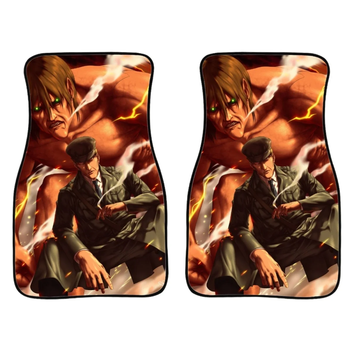 Tappetini Per Auto Attack On Titan Pattern Anime Auto Carpet Per Suv Van Truck Accessori Per Auto Impermeabili Facile Da Installare Pulito
