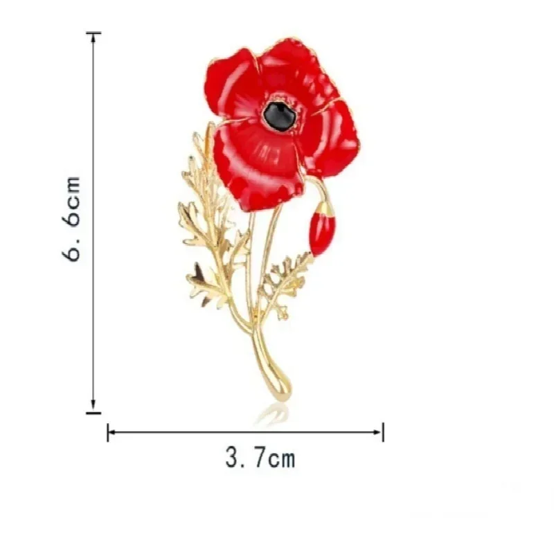 Lady Red Flower Pearl Peony Brooches Corsage Women Jewelry Luxury Temperament High Quality Mother's Day Gift Fashion Accessories