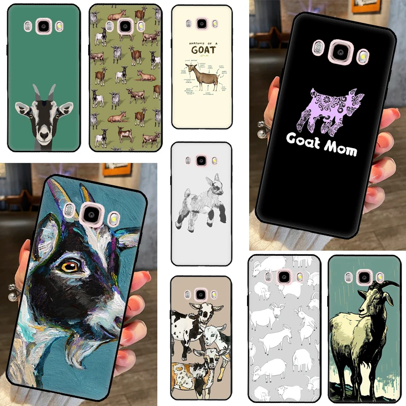 Cute Baby Pygmy Goat Case Per Samsung Galaxy J3 J5 J7 2017 A3 A5 J1 2016 A7 A9 J8 A6 A8 J4 J6 Plus 2018 Coque