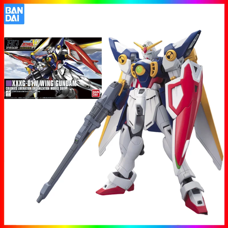 

In Stock Bandai Original HGUC 1/144 XXXG-01W Wing Gundam Joints Movable Figure Assembly Model Collectible Toys