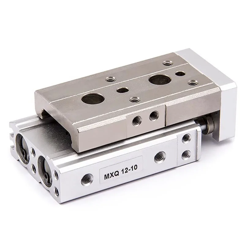 MXQ6-10 MXQ8-20 MXQ12-30 MXQ16-40 MXQ20-50 MXQ25-75 100 125 SMC ประเภท Air นิวเมติกสไลด์ Dual Rod Rail สไลด์กระบอก 1