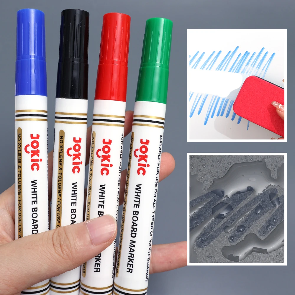Erasable Whiteboard Marker Pen 1/4PCS Waterproof Dry Erase Markers Classroom White Board Markers Office School Supplies 4 Colors white marker pens marker pens color marker pens pen marker dry erase markers whiteboard pens