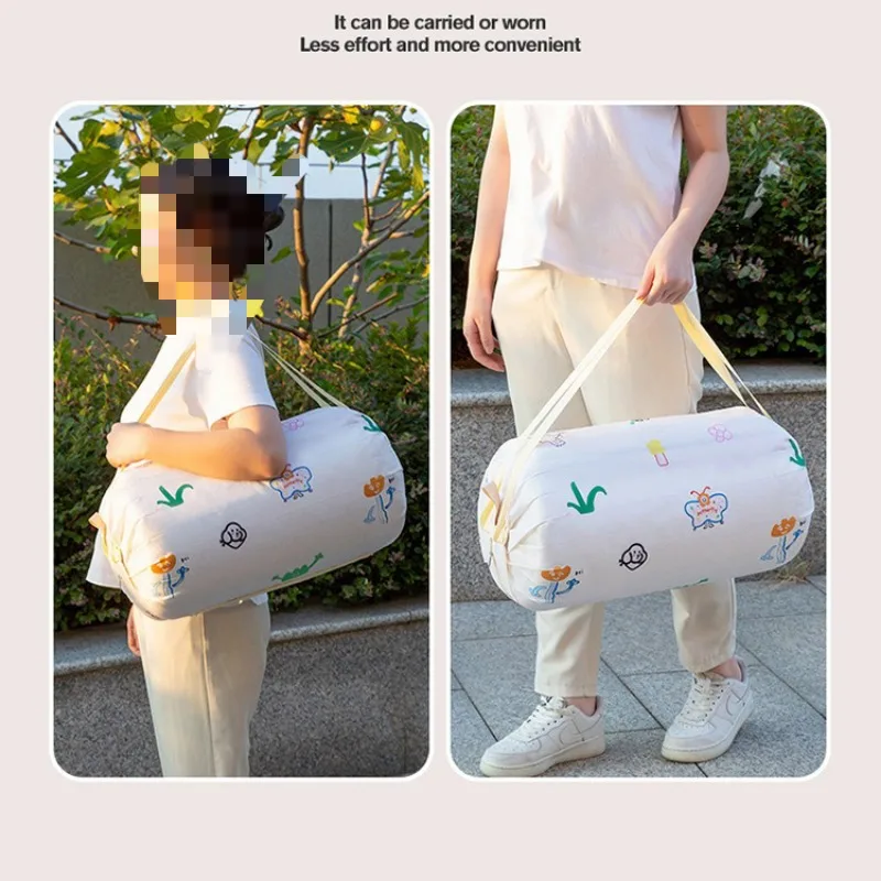 Eco Foldable Shopping Bag Waterproof Reusable Oxford Fabric Grocery Tote, Large Capacity Travel/Supermarket Durable Shoulder Bag 5