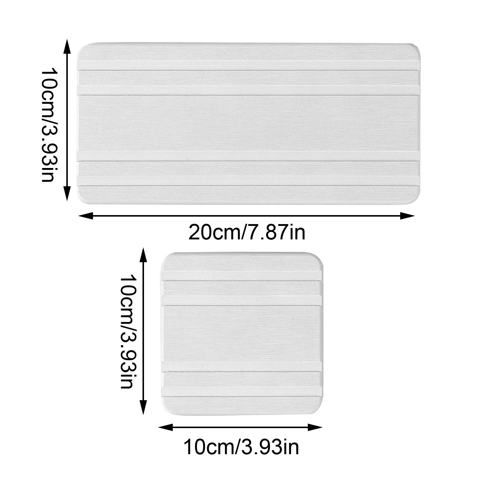 3pcs Large Absorbent Stone Tray Dry And Tidy Diatomaceous Earth Stone Sink Tray Instant Dry Sink, Sponge Hand Soap Holder 4