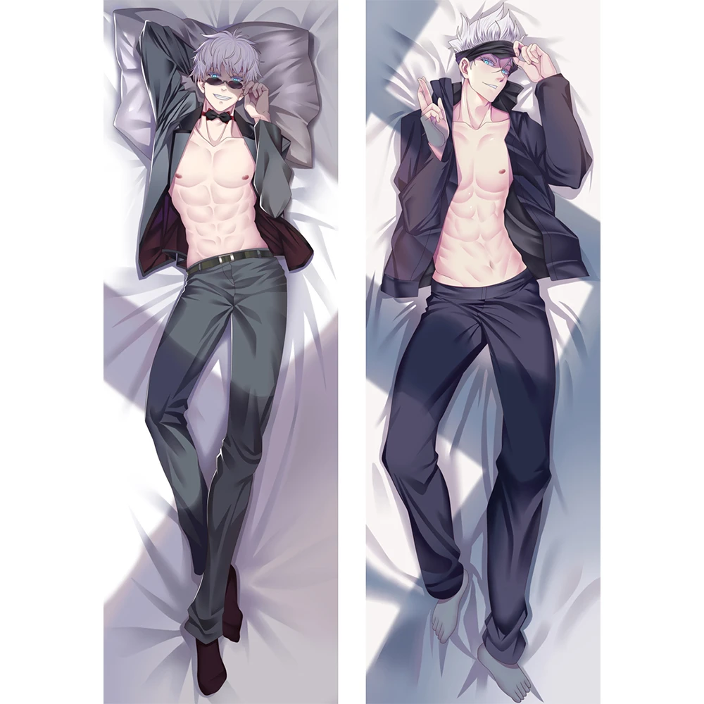 Anime Gojo Satoru Pillow Case Cosplay Dakimakura Cartoon Kawaii Men Women Costume Accessories
