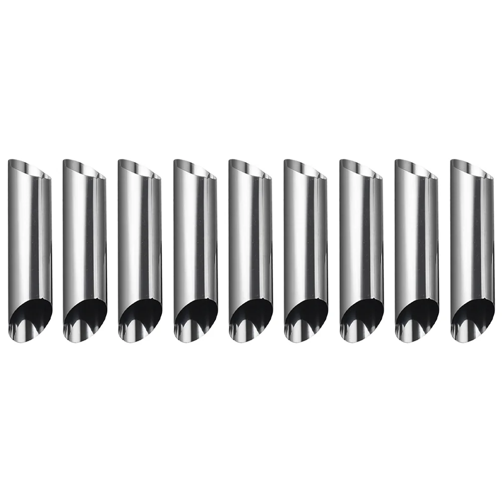 

9Pcs Stainless Steel Screw Croissant Molds Baking Pastry Molds DIY Cream Roll Molds