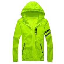 

Men's windbreaker summer Sun protection jacket outwear sports Cycling Thin hooded coats men jaqueta masculina Brand clothing